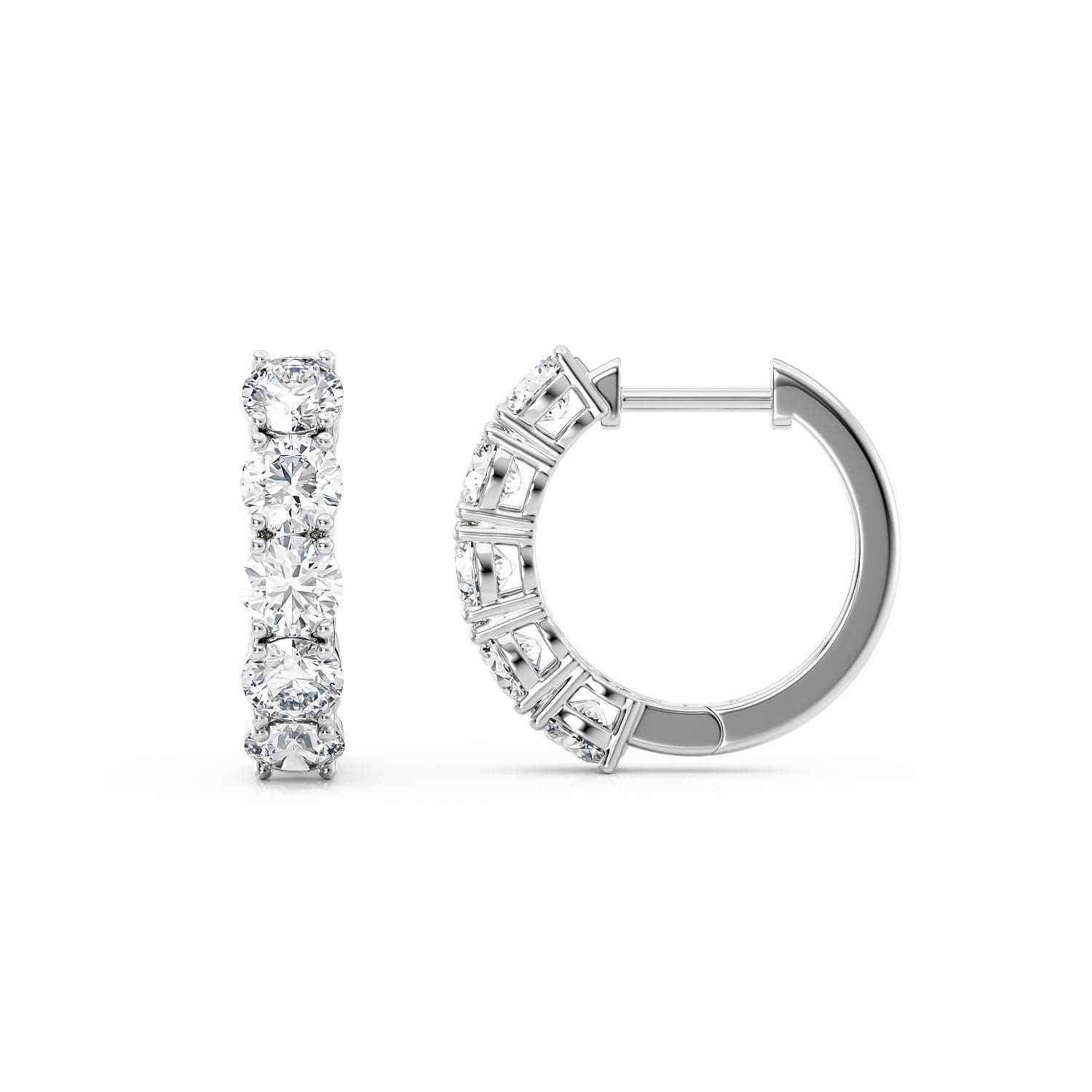 Lab-Grown Diamond Hoop Earrings