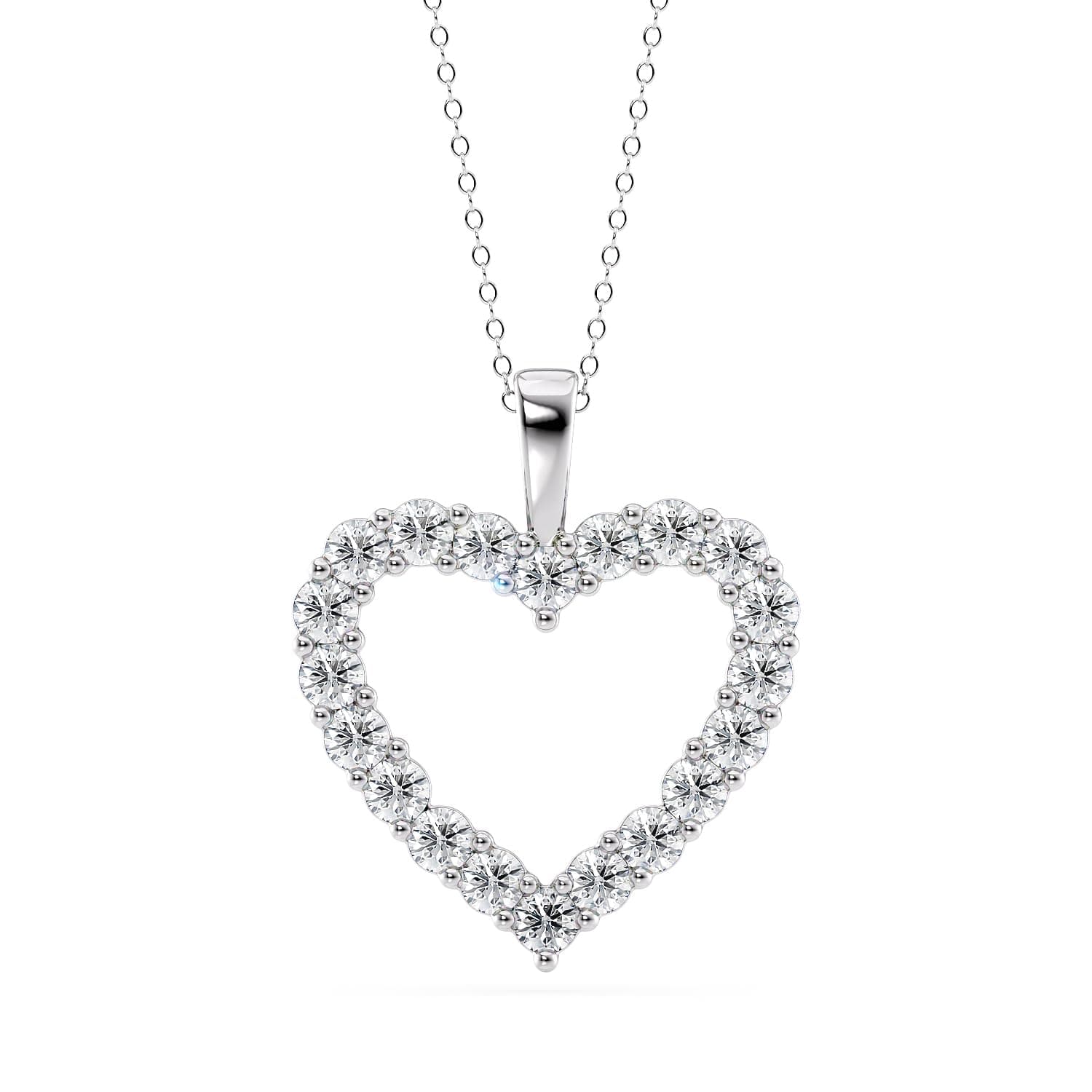 Lab-Grown Diamond Heart Pendant