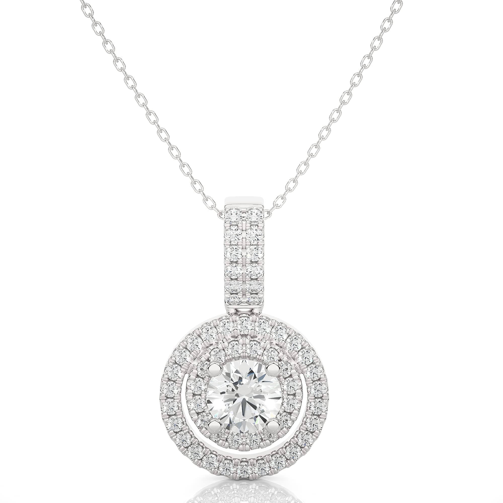 Diamond Halo Pendant