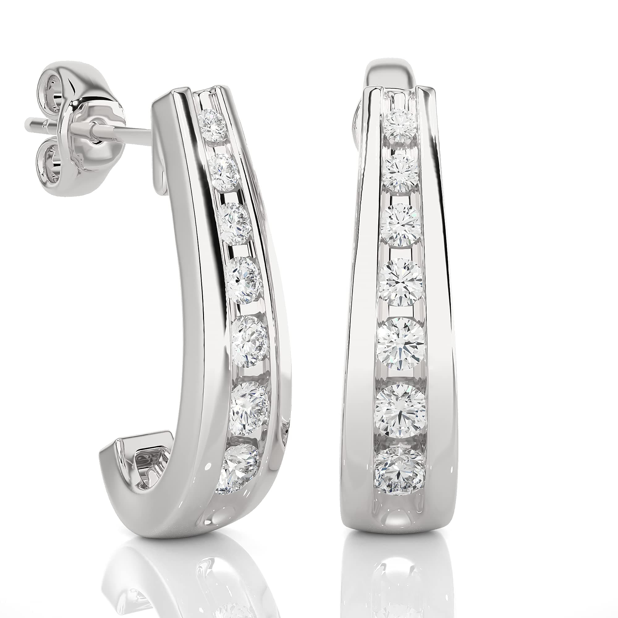 Diamond Hoop Earrings